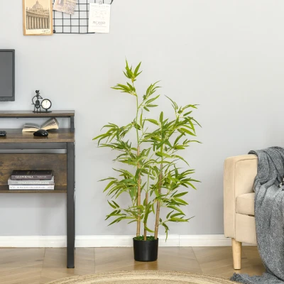 HOMCOM Pianta artificiale 15cm x 15cm x 120cm Verde