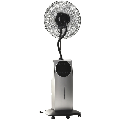 HOMCOM Ventilatore con nebulizzatore 44.5cmx 135cm Nero