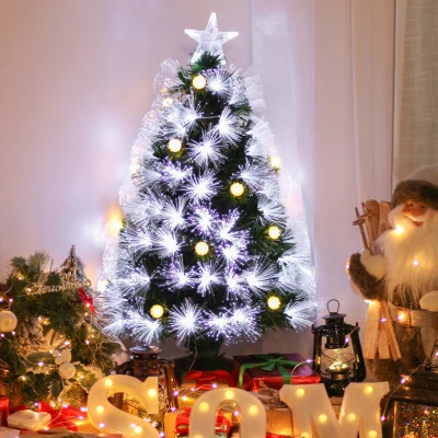 HOMCOM Albero di natale 48cm x 48cm x90cm Verde