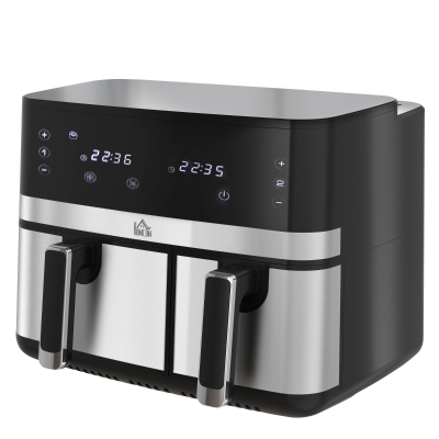 HOMCOM Friteuse Air 8,5L 2700W 8 Prog Temp Réglable Minuterie