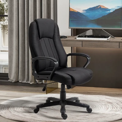 Vinsetto Poltrona massaggiante 60cm x 74cm x 116cm Nero