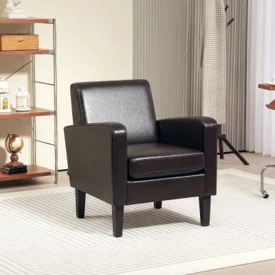 Armchair 66cm x 72cm x 74cm Brown