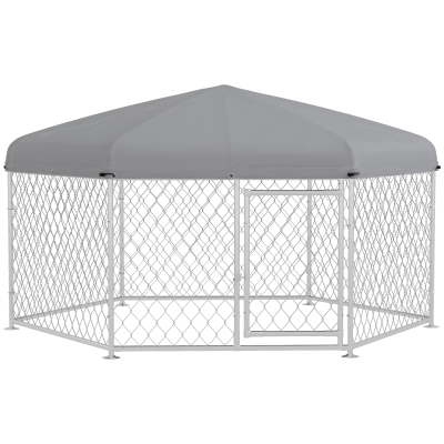 PawHut Kennel per Cani Taglia Grande Tessuto Oxford 2.1x1.85x1.5m