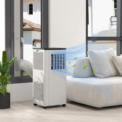 HOMCOM 9,000 BTU Mobile Air Conditioner 20m² White