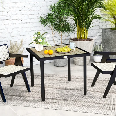 garden table 86L x 86W x 71H cm Brown