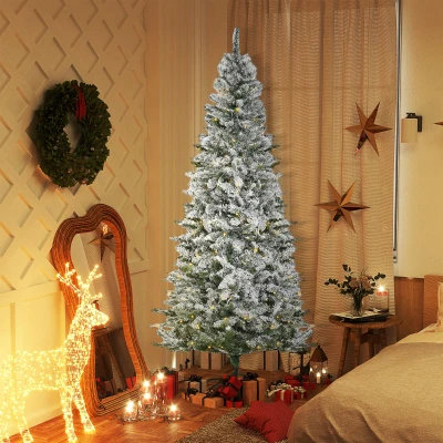 HOMCOM Albero di Natale 112cm x 112cm x 210cm Verde