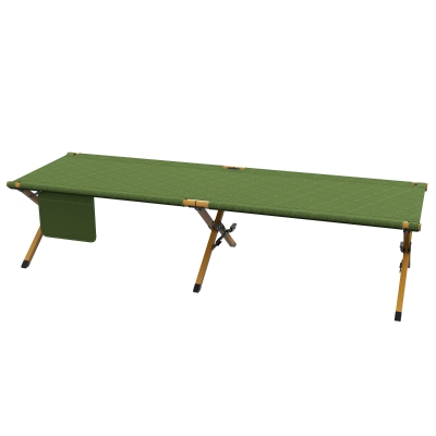 Outsunny Feldbett faltbar Campingbett mit Tragetasche 196 x 64 x 45 cm Gästebett bis 120 kg für Outdoor, Camping Reisen