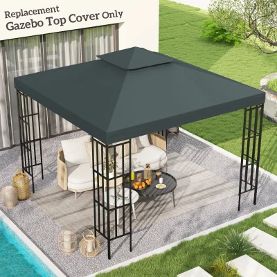 Replacement Canopy Top 3L x 3W (m) Charcoal grey