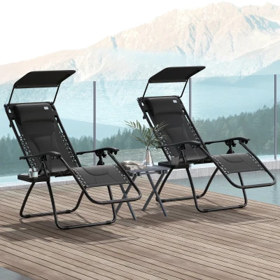Lounge Chair 89cm x 65cm x 113cm Black