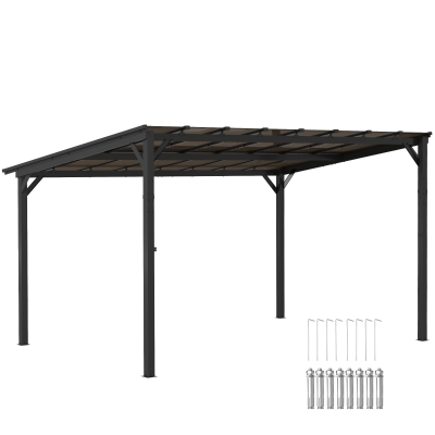 Pergola 428L x 294W x 258H cm Dark Grey