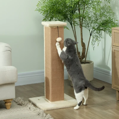 Cat Scratching Post 41cm x 41cm x 81cm Beige