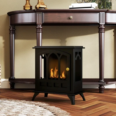 Ethanol Fireplace 45W x 28D x 54Hcm Black