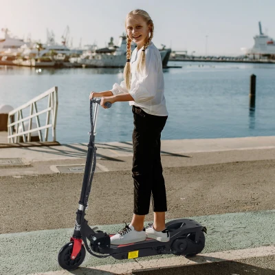 HOMCOM Monopattino Elettrico 75cm x 36cm x 82-93cm Nero