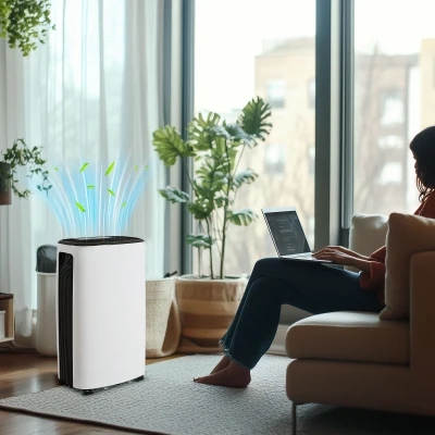 Dehumidifier 34.4W x 25D x 57.2Hcm White