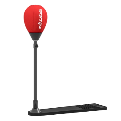 SPORTNOW Sac de Frappe Vitesse Réglable 70-105cm Gants Pompe