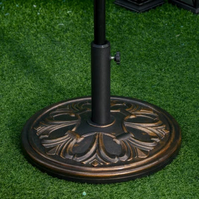 Outsunny Base per Ombrellone Φ48cm da 13kg per Pali Ø35/38/48 mm
