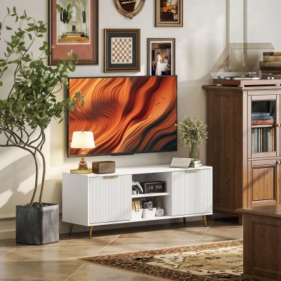 TV Stand 120L x 35W x 48Hcm White