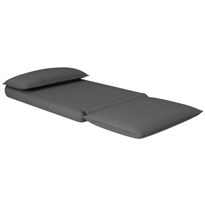 HOMCOM Schlafsessel, 6-fach verstellbare Rückelehne, atmungsaktiver Stoff, integrierte Kopfstütze, Anthrazit