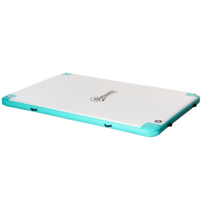 Outsunny Luftmatratze Pool Klappbar Badeinsel Aufblasbare Wasserhängematte Rutschfest Wasser Matratze Pool Spielzeug für Erwachsene Schwimminsel für Pool See 304 x 204 x 15 cm