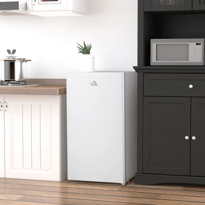 HOMCOM 91L Under Counter Fridge Freezer 47.5cm White