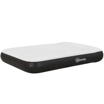 Outsunny Matelas Gonflable 2P Pompe Électrique 191x137cm