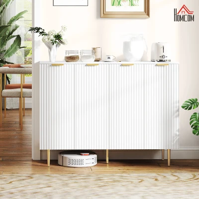 Buffet Cabinet 120W x 40D x 90Hcm White