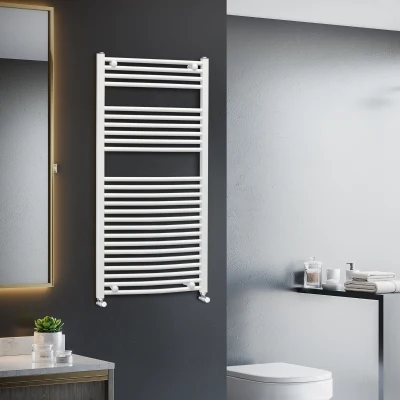 HOMCOM Heated Towel Rail Hydronic 600x1200mm White