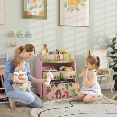 Kids Storage Rack 63L x 30W x 66Hcm Pink