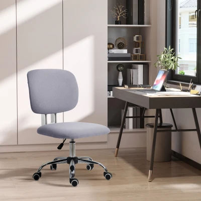 Vinsetto Sedia da Ufficio Ergonomica ad Altezza Regolabile Grigia