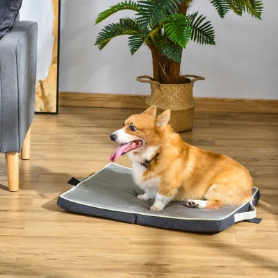PawHut Matelas Chien Orthopédique Mousse Mémoire - 70x55x4,5cm