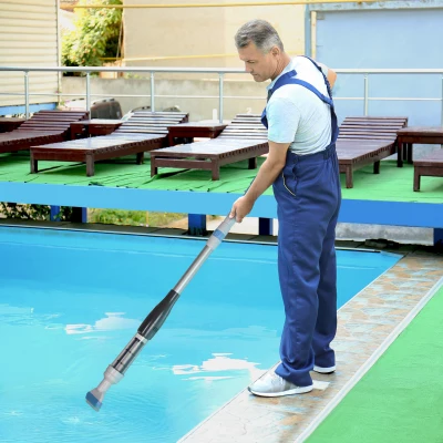 Outsunny Aspirapolvere per Piscina Portatile e Cordless