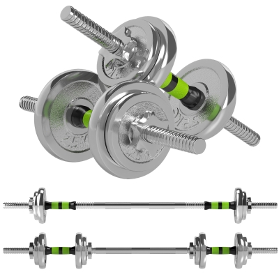 Barbell Set 105 x 15.5 x 15.5 cm Green