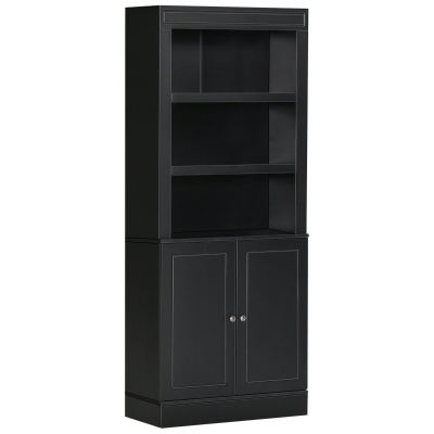 HOMCOM Credenza da cucina 74.6cm x 35.5cm x 182.5cm Nero