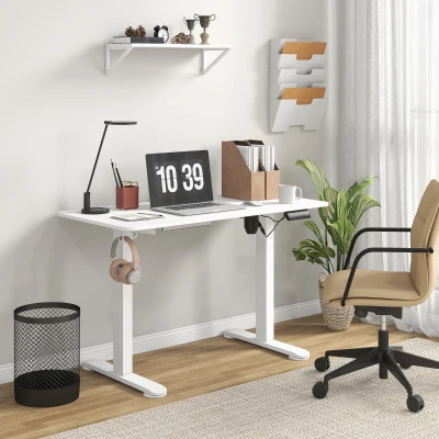 Vinsetto Adjustable Electric Standing Desk White 120x60cm