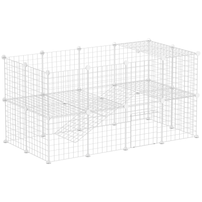 Small Animal Cage 146L x 73W x 73H cm White