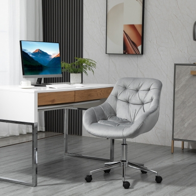 Vinsetto Ergonomic Office Chair Grey with Adjustable Height