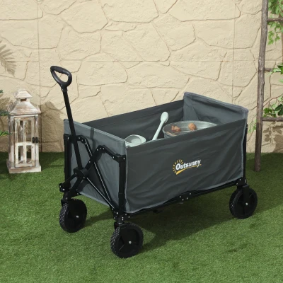 Garden Cart 90L x 48W x 62H cm Grey