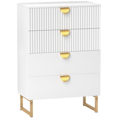 Drawer Chest 65W x 35D x 94Hcm White
