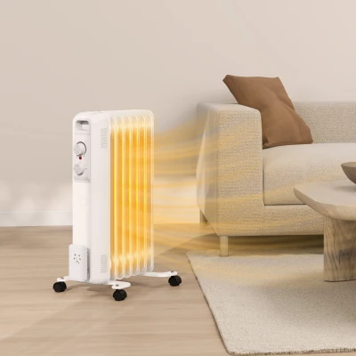 Oil Heater 29W x 40D x 62Hcm White