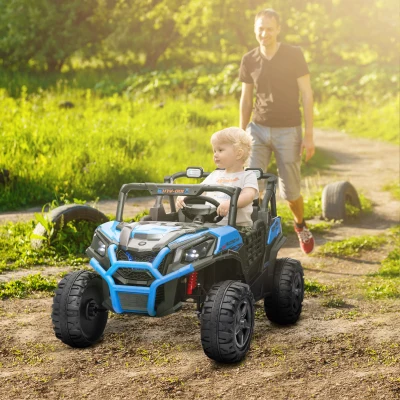 AIYAPLAY Macchina per Bambini con Telecomando e 3 Velocità Blu
