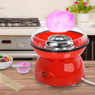 HOMCOM Electric Candyfloss Machine 450W Red Metal