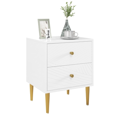 Bedside Table 40W x 35D x 50Hcm White