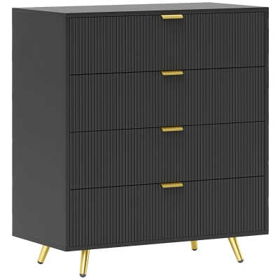Chest of Drawers 80W x 40D x 90Hcm Black