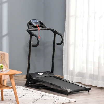 HOMCOM Tapis roulant 123cm x 62cm x 117cm Nero