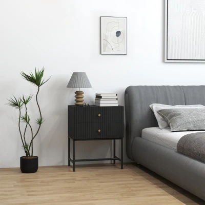 Nightstand 48W x 30.8D x 60Hcm Black