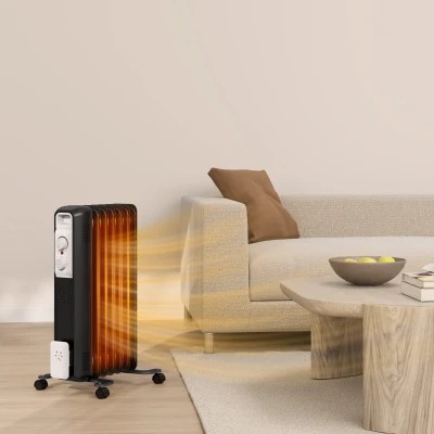 Oil Heater 29W x 40D x 62Hcm Black