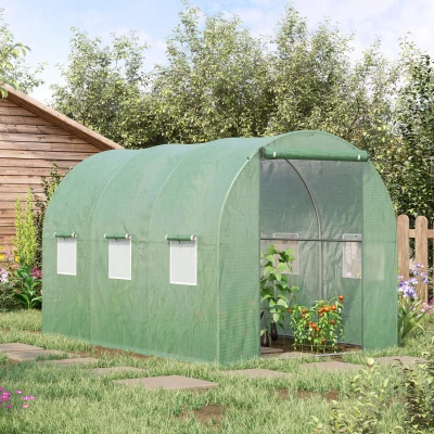 Outsunny Walk-in Greenhouse Tent 3x2m with Zipped Door