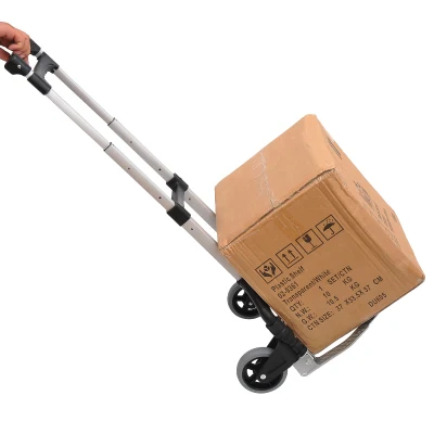 HOMCOM Chariot Pliable Léger 70kg Aluminium Noir