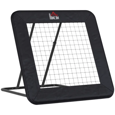 HOMCOM Rebounder für Fußball und Baseball mit Schlag-Zone, Tragebar