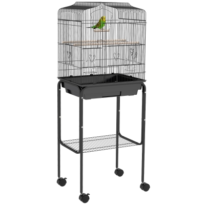 Bird Cage 124H x 46.5L x 36Wcm Black